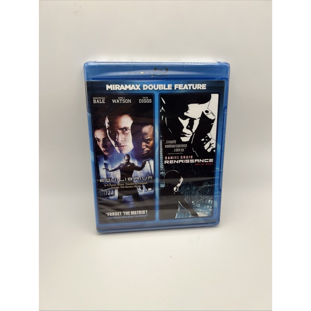 Miramax Double Feature: Equilibrium / Renaissance Blu-Ray Sealed New